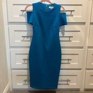 Calvin Klein turquoise dress size 2